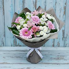 Букет цветов из:  Герберы, Альстромерии и Хризантемы в Бодайбо