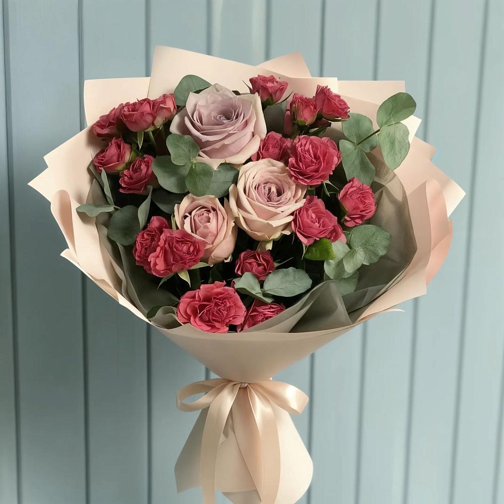 Букет цветов из: Гвоздики и Розы в Бодайбо