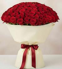 Букет 101 Красная роза Милано в Бодайбо