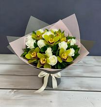 Букет цветов из:  Орхидеи и Розы в Бодайбо