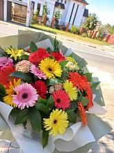 Букет цветов из:  Герберы #REPLACE_PRED# Бодайбо