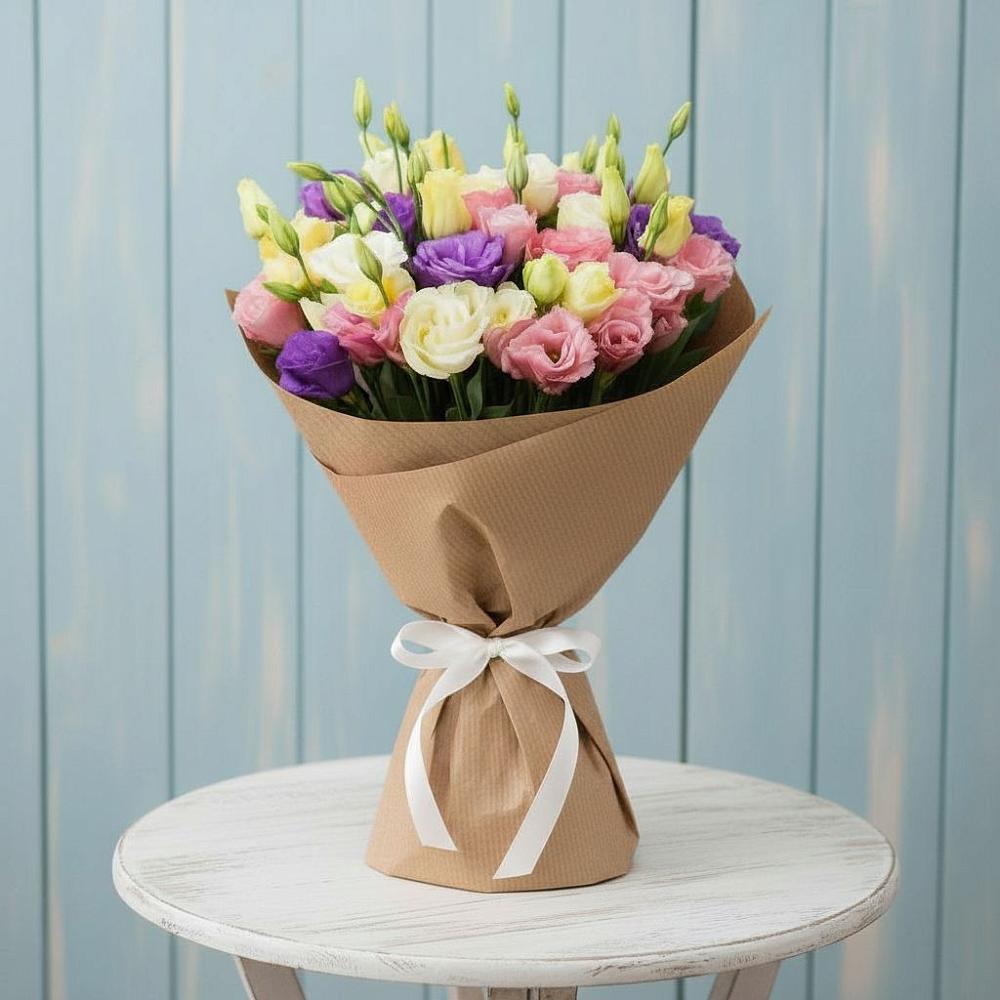 Букет цветов из: Лизиантусы в Бодайбо