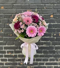 Букет цветов из:  Герберы и Хризантемы в Бодайбо