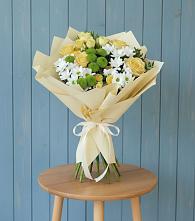 Букет цветов из:  Хризантемы и Розы #REPLACE_PRED# Бодайбо