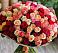 Букет 101 Разноцветная роза в Бодайбо