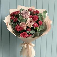 Букет цветов из:  Гвоздики и Розы #REPLACE_PRED# Бодайбо