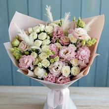 Букет цветов из:  Альстромерии и Розы в Бодайбо