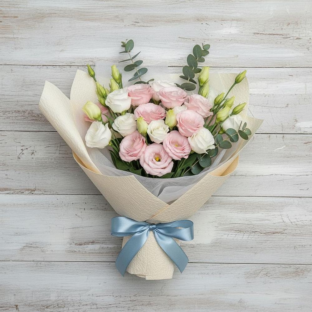 Букет цветов из: Лизиантусы в Бодайбо